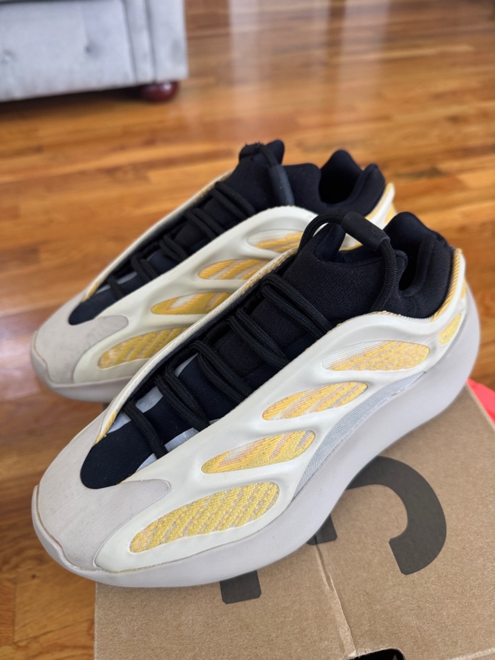 Yeezy 700 V3 Cream & Yellow Athletic Shoes